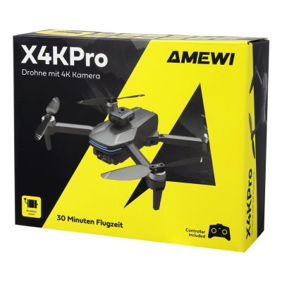 2. Amewi X4KPro 4-Rotor-Quadrocopter, 3840 x 2160 px, 1500 mAh, Grau