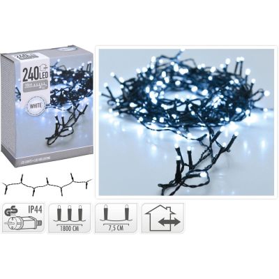 18. WEIHNACHTSLICHTER LICHTERKETTE 240 LED KALTWEISS