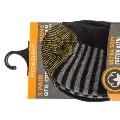 3. Skechers 3er-Pack Terry Train Arbeitssocken S102684-BLK Schwarz 41-46