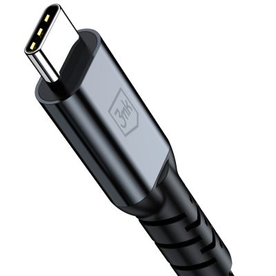 6. 3mk Hyper Cable N-SERIES Thunderbolt 4 USB-C / USB-C 1m 48V/5A 40Gb/s 240W 8K60Hz - schwarz