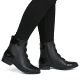 6. Rieker 77053-00 bequeme schwarze Damen-Lederstiefeletten