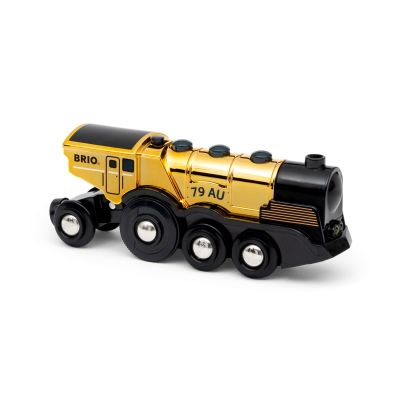 6. BRIO Goldene Batterielok mit Licht und Sound