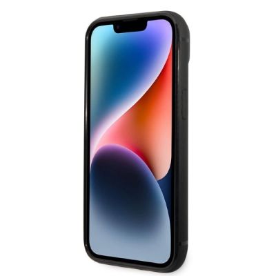 5. Karl Lagerfeld Signature Logo Cardslot-Hülle für iPhone 14 Plus – Schwarz