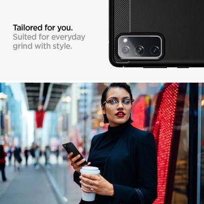 11. Spigen Rugged Armor Hülle für Samsung Galaxy S20 FE – Mattschwarz