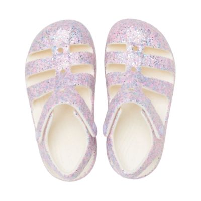 4. Crocs Classic Glitter Fismerman Pink 212644 0WV Kindersandalen