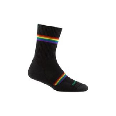 Darn Tough Prism Micro Crew Leichte Damensocken mit Polsterung – Schwarz, Größe: S