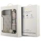 9. Guess 4G Strass Logo & Big Strap Metal Buttons MagSafe Case für iPhone 17 Pro Max - Pink