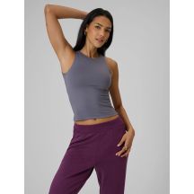 Ärmelloses, schmal geschnittenes Damen-T-Shirt, einfarbig, Größe 4F 4FRSS26TSLEF319-24S