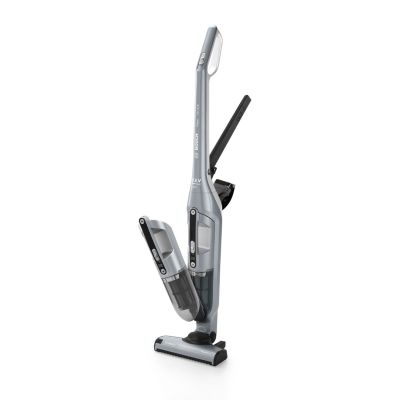 27. Bosch BCH3P210 Akku-/Stielstaubsauger mit integrierter Bürste, beutellos, 0,4 l, netz-/akkubetrieben, schwarz/grau