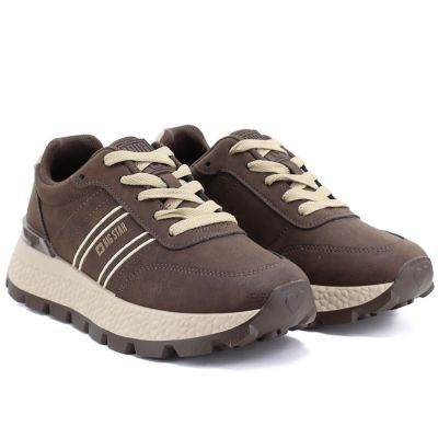3. Damen-Sneaker mit brauner Plateausohle, Big Star UU274040