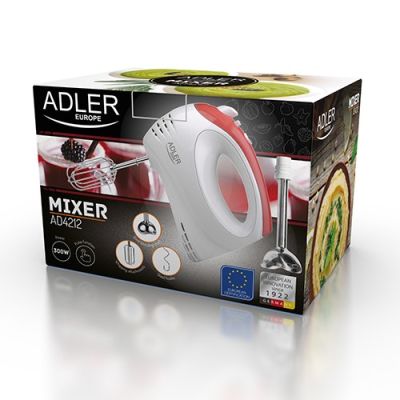 5. Adler AD 4212 Handmixer (300W; weiß)