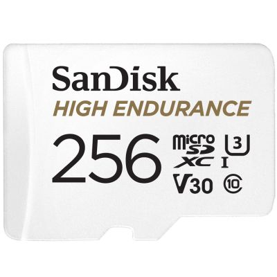 Hochleistungsfähige microSDXC 256GB V30 mit Adapter (Recorder und Monitoring)