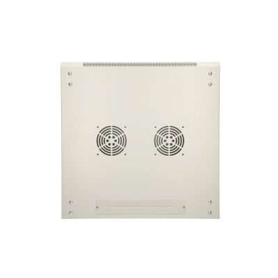 8. Extralink Rack-Schrank 9 HE 600 x 450 mm ASP Grau, Wandmontage, Tür aus massivem Blech