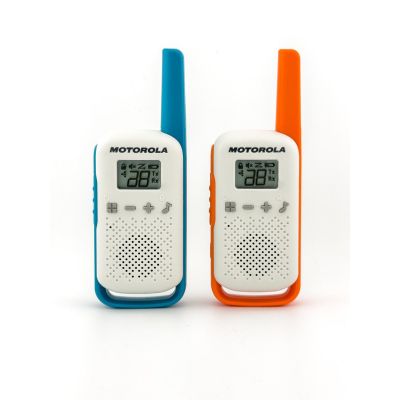 MOTOROLA T42 FUNKGERÄTE 2ER-PACK ORANGE-BLAU
