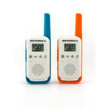 MOTOROLA T42 FUNKGERÄTE 2ER-PACK ORANGE-BLAU
