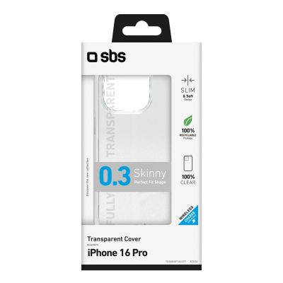 2. SBS Skinny Cover für iPhone 16 Pro – Transparent