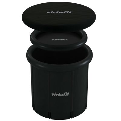 44. VIRTUFIT EISBAD XXL - 375 LITER - ANTHRAZIT - MIT ZUBEHÖR