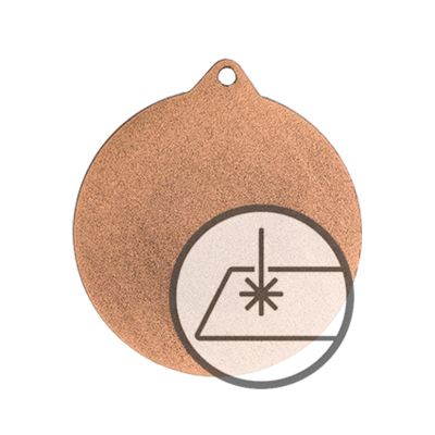 2. Medaille mit Gravur auf Laminat
