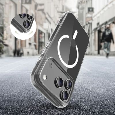 5. Tech-Protect Flexair Hybrid CC MagSafe Hülle für iPhone 17 Pro – Transparent