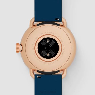 2. Withings ScanWatch 2 – Smartwatch mit EKG-Funktion, Herzfrequenz- und SpO2-Messung sowie Aktivitäts- und Schlaftracking (38 mm, Blau/Roségold)