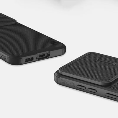 14. Nillkin Textured S Case für Samsung Galaxy S23+ Panzerhülle mit Kameraabdeckung schwarz