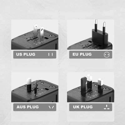 9. Tech-Protect TA200 EU / UK / US / AU-Adapter - schwarz