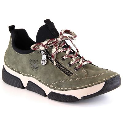37. Bequeme Rieker W RKR610 grüne Schuhe