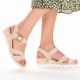 7. Bequeme Keilsandaletten Rieker W RKR595 beige