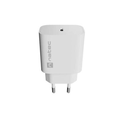 4. NATEC RIBERA 1x USB-C 20W Wandladegerät Weiß