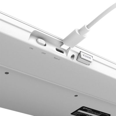 8. Sharkoon OfficePal K30W weiße Tastatur für Zuhause/Büro, USB, QWERTZ, Deutsch, Weiß