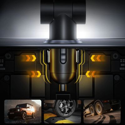 11. Autoladegerät ORICO Twin Reach 45 W 1A3C mit zwei einziehbaren Kabeln
