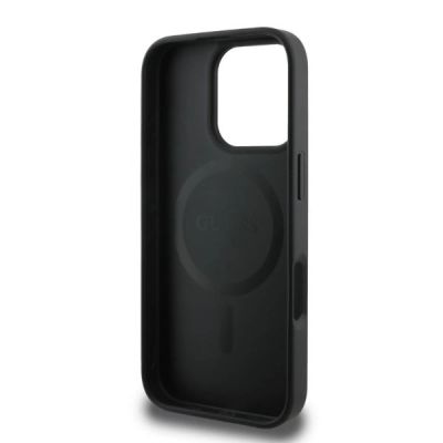5. Guess 4G Printed Stripes MagSafe-Hülle für iPhone 16 Pro – Schwarz