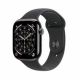 Apple Watch Series 11 GPS + Cellular 42 mm Gehäuse aus Natur-Titan mit steingrauem Sportarmband – S/M