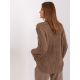 4. Braune Damen-Strickjacke mit Zopfmuster (BA-SW-8001-1.16P)