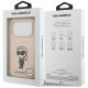 8. Karl Lagerfeld Silikonhülle mit Karl-Skizze und Logo (MagSafe) für iPhone 17 Pro Max – Pink