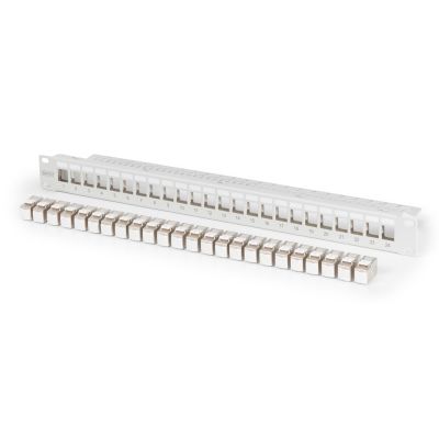 8. DIGITUS 1U 24xCat6A Patchpanel, geschirmtes Keystone-Modul