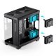 11. Jonsbo TK-4 Gehäuse, Midi-Tower, ATX, Tempered Glass – schwarz