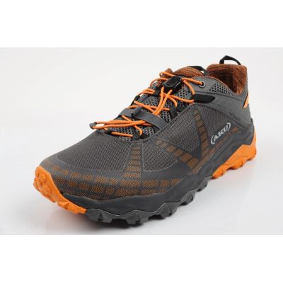 3. Flyrock Vibram Herren-Trekkingschuhe, strapazierfähig, grau-orange