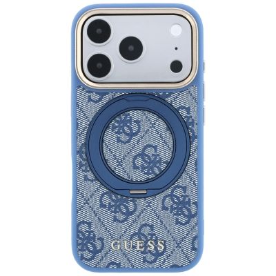 3. Guess Ring Stand 360 4G Classic Logo MagSafe Hülle für iPhone 18 Pro Max / 17 Pro Max - Blau
