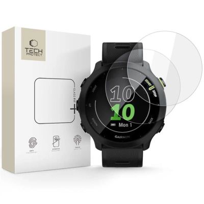 Tech-Protect Glass Fit+ 2er-Pack Panzerglas für Garmin Forerunner 55 - klar