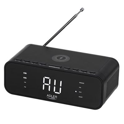 19. ADLER AD 1192b schwarzes Radiowecker