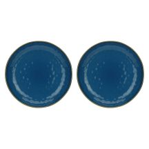 Set mit 2 runden Concerto Blu Avio Schalen – Marineblau, 30 cm