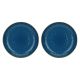 Set mit 2 runden Concerto Blu Avio Schalen – Marineblau, 30 cm