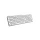 5. Logitech MX Keys S 920-011566 RF Wireless + Bluetooth QWERTZ-Tastatur, deutsches Aluminium, Weiß