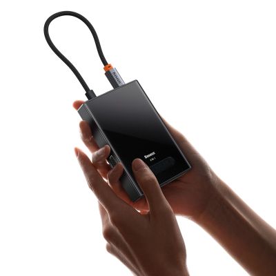 4. Baseus PioneerJoy 8-in-1 USB-C-Hub HDMI 4K@60Hz + HDMI 4K@30Hz + DisplayPort 8K@30Hz + VGA + 2 x USB-A 3.0 + 2 x USB-C - grau