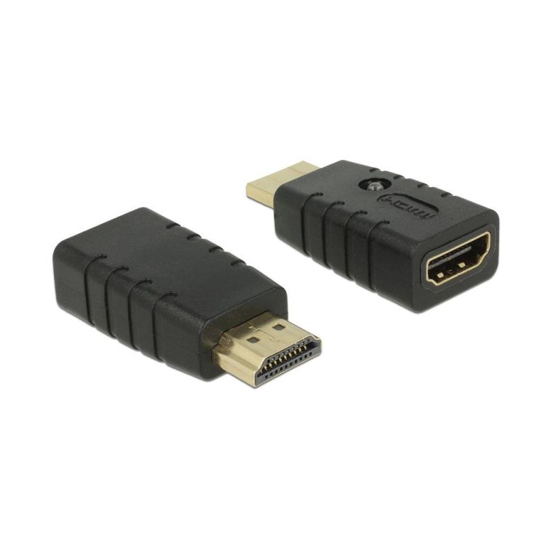 DeLOCK 63320 Kabeladapter 1 x HDMI-A 19-polig Schwarz