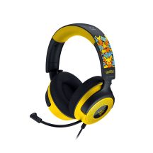 Razer Kraken V4 X Pokémon-Headset, kabelgebunden, Kopfbügel, Gaming, USB Typ-C / USB Typ-A, Schwarz, Gelb