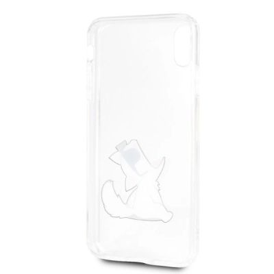 4. Karl Lagerfeld Choupette Fun iPhone Xs Max Hülle - Transparent