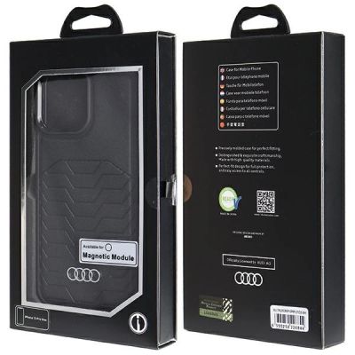 7. Audi Kunstlederhülle mit MagSafe für iPhone 13 Pro Max – schwarz