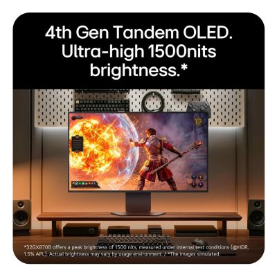 6. LG 32GX870B-B.AEU Computermonitor 81,3 cm (32 Zoll) 3840 x 2160 Pixel 4K Ultra HD OLED Schwarz